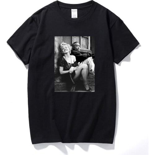 Men Streetwear 2PAC Marilyn Monroe Hip Hop T Shirt Mens Cotton Tees Tops Tupac Variety Styles Graphic Fashion Printed T-shirts