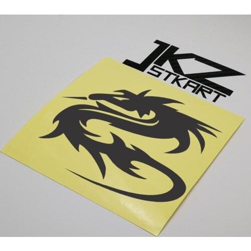 JKZ STKART Vinyl Die Cut Car Sticker Decals AN Dragon Symbol 13 x 10.3 cm for Motor Bike Truck Helmet Decorated Stickers
