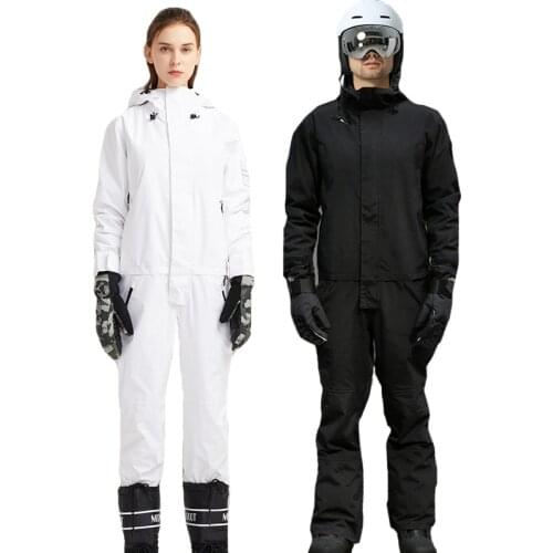 WolFace Jumpsuit Snowboard Waterproof Outerwear High Quality Mountain Men Women Skiing Jackets And Pants Outdoor Ski Suits New