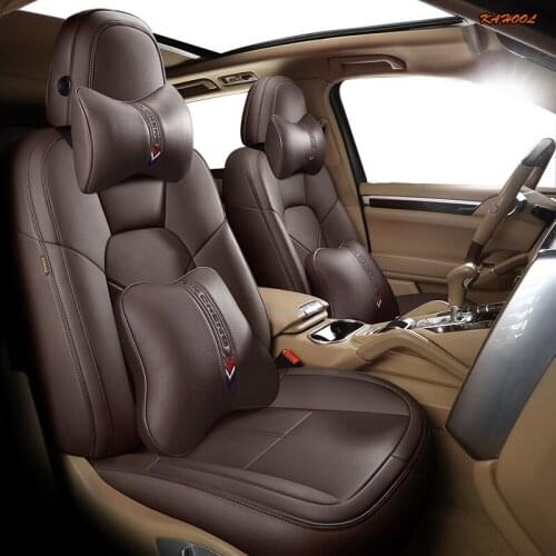 KAHOOL Custom Leather car seat cover For CHANGAN CS35 CS75 CS15 CS95 CS55 Benben EV MINI LOVE Yuexiang V3 V5 V7 CX20 car seat