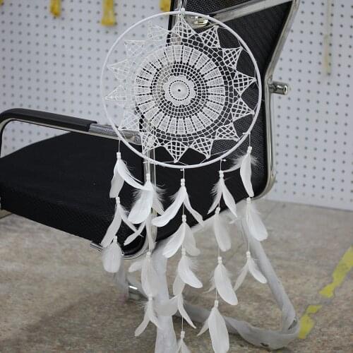 Dream Catcher Feather Bead Hanging Decoration Ornament Gift Colorful Craft Dreamcatcher Wind Chimes kids room decoration nordic