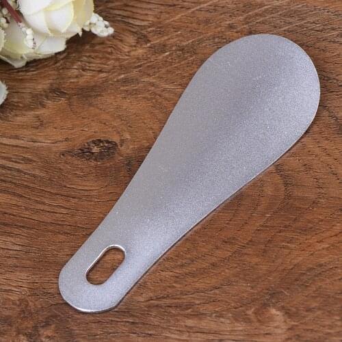 Portable 10x4cm Professional Stainless Steel Mini Shoe Spoon Cheap And Hot Selling Horn Shoe Horn Long Shoespooner