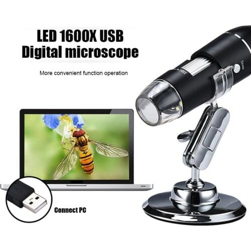 Multifunctional Digital Microscope 1600X High Definition USB Micro Scope Camera CLH@8