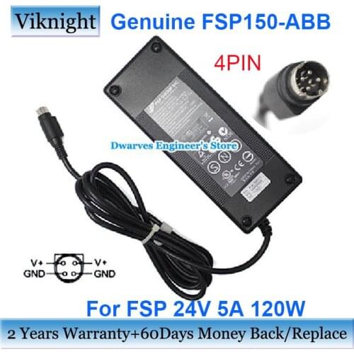 Genuine 24V 5A AC Laptop Adapter Charger For FSP 9NA1500900 FSP150-ABB HD LCD Monitor PIONEER POS STEALTHTOUCH-M5 Power Supply