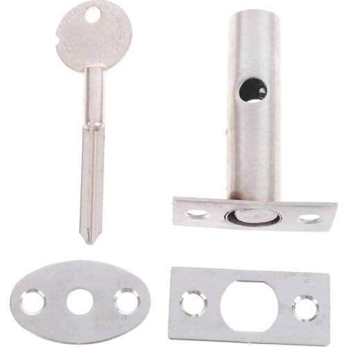 Fire Door Stainless Steel Hidden Manager Tubewell Key Mortise Lock with Long / Short Core, Hardware Lock for Door, Brushed