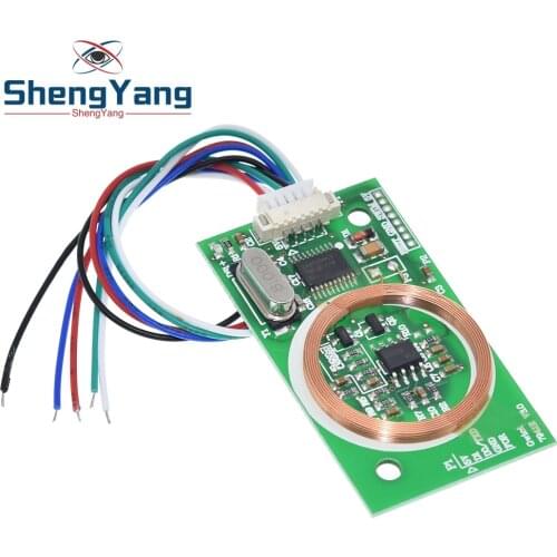 RFID UART Reader Wireless Module 3Pin 125KHz Card Reading EM4100 8CM DC 5V for IC Card PCB Attenna Sensor Kits for Arduino