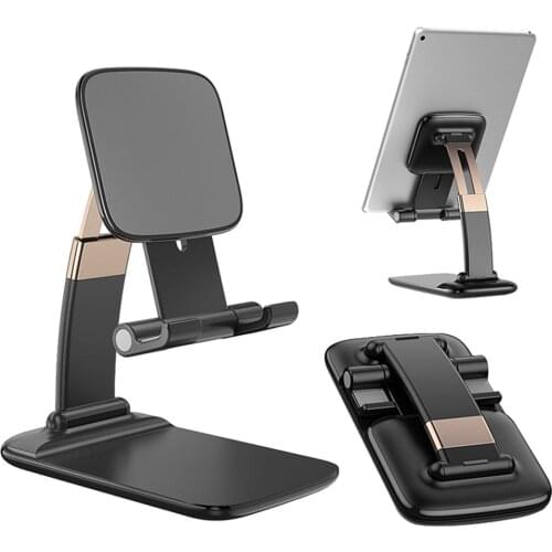 Foldable Tablet Mobile Phone Holder Stand Aluminum Alloy For iPhone iPad Desktop Holder Stand Adjustable Gravity Phone Holder