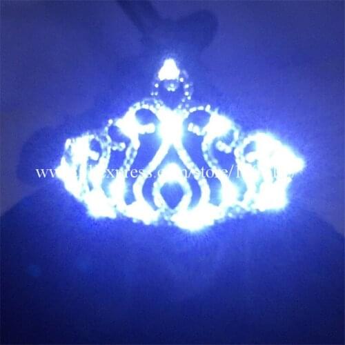 New Design LED Luminous Headwear Wedding Crown Valentines Day Gifts For Party Wedding Stage Show