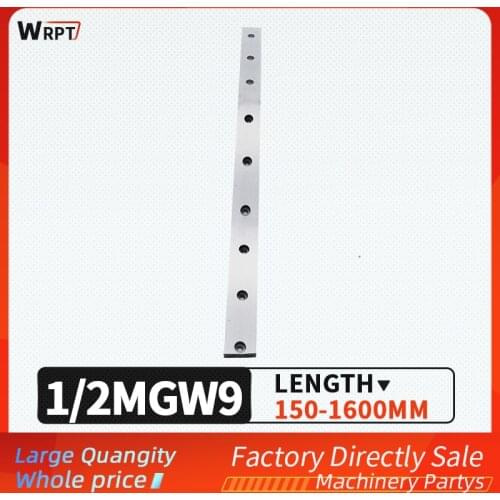 Precision miniature linear guide 1/2PCS MGW9 linear slide table length=150MM-1600MM