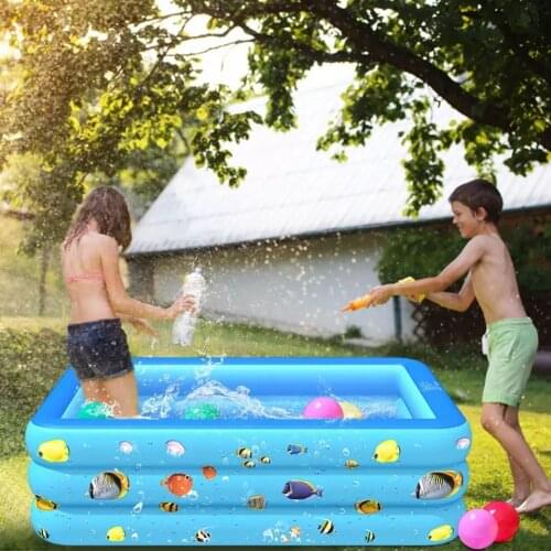 Three layers Inflatable Swimming pool Summer Kids Baby alberca Bathtub for children water Toy Garden pool frame for boys girls