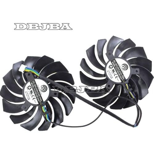 2pcs VGA Cooler Fan Brushless Fan For MSI GTX1080Ti/1080/1070Ti/1070/1060 RX580/570