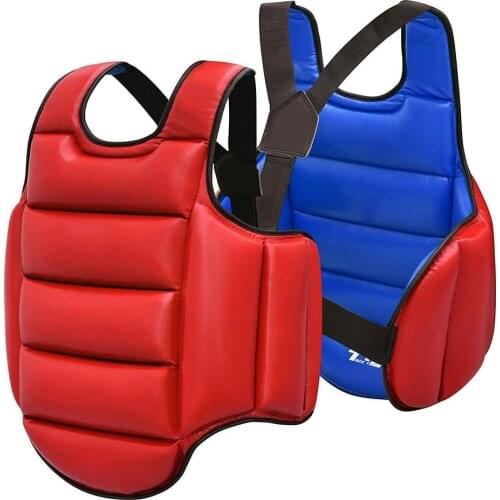 Sanda Protective Gear Adult Men Women Taekwondo Double-sided Chest Protection Kids Sports Boxing Fighting Thick Armor Equipment