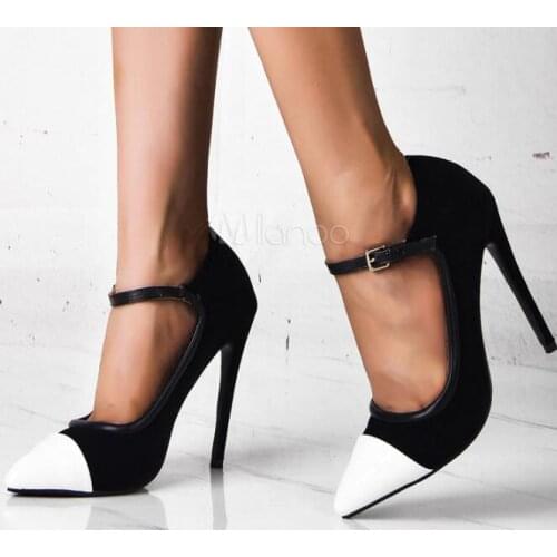 Moraima Snc Womens Pumps High Heels Pointed Toe Stiletto Heels Ankle Strap Thin Heels party Dress Shoes Lady Pumps