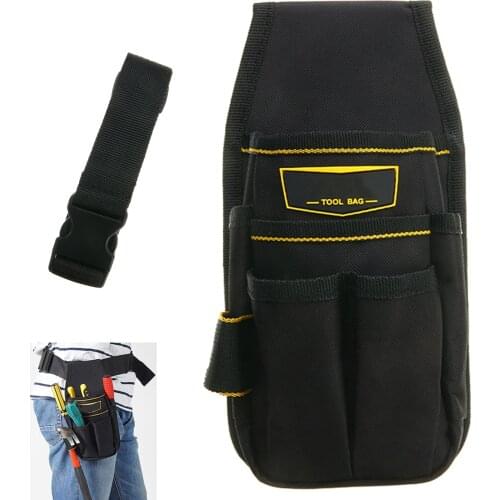 1pc Electrician Tool Belt Bag Waist Pocket Pouch Belt Tool Storage Holder Maintenance Tools Accessories