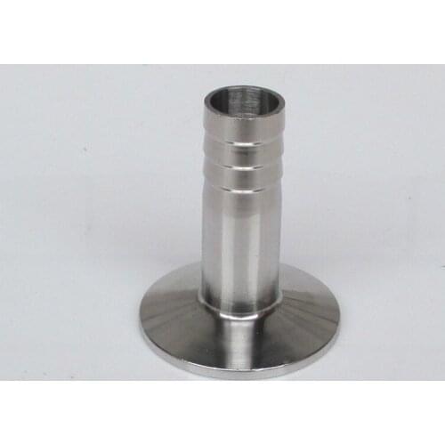 10mm OD Metal Hose Quick Connector Sanitary Barb Pipe Fitting Tri Clamp Type 50.5mm Ferrule Stainless Steel SS 304 SSH10-50.5