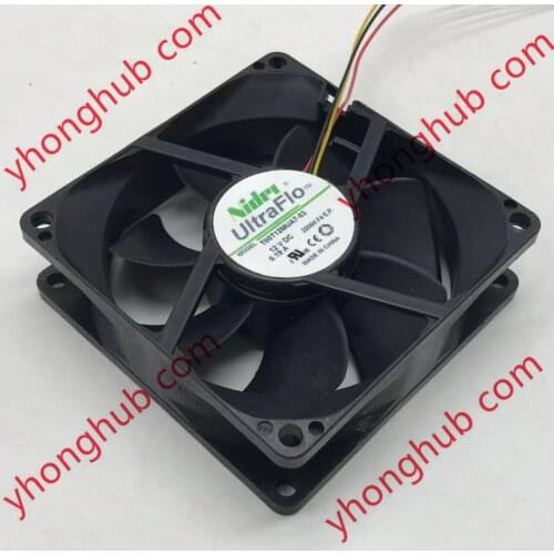Nidec T80T12MUA7-53 Server Cooling Fan DC 12V 0.19A 80x80x25mm 3-wire