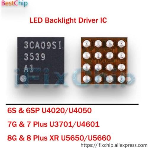 50pcs/lot U4020/U4050/3539/U3701/U4601/U5650 U5660/LM3539A1 chip For iPhone 6S/6S plus/7/8/XR LED BACKLIGHT DRIVER back light IC