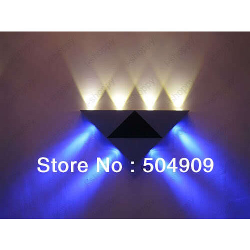 8W 8 LED High Power Lights Decorative Triangle Fixture Bulbs Lamp for Living room Bedroom Hall Gallery Vestibule Studio
