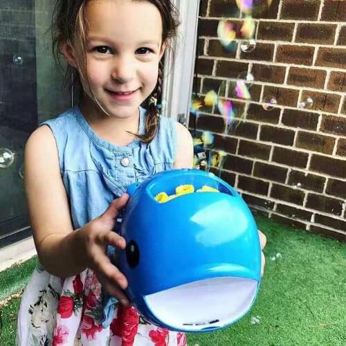 Whale bubble machine summer outdoor automatic bubble blower childrens electric bubble water toys