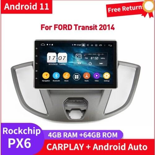 For Ford Transit Tourneo Custom 2014-2020 Auto Radio Multimedia Mirror Link Navigation GPS 2din Car Android Carplay Head Unit