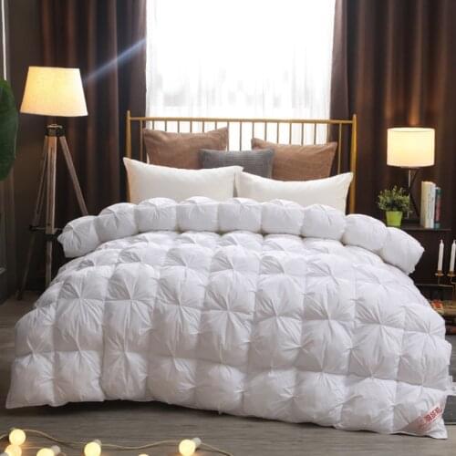 95% White Goose Down Quilt Winter Very Warm Comforter High Grade Duvet Weighted Blanket Quilted Bedspread King Queen Full Size