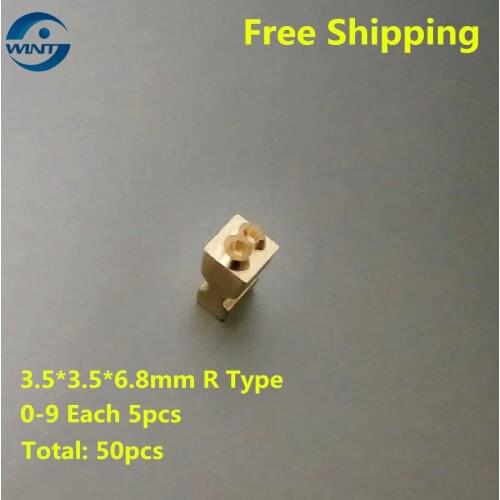 Free shipping 3.5*3.5*6.8mm Hot Stamping Letters Printing Number 0-9 for expiration coding machine date code numbers