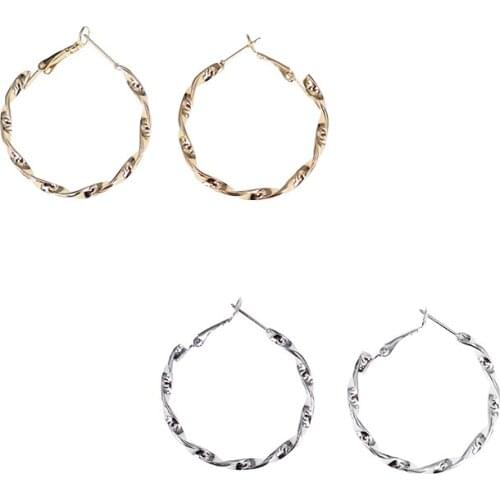 Free shipping wholesale 10 pair/lot fashion women jewelry accessories geometry metal circle earrings