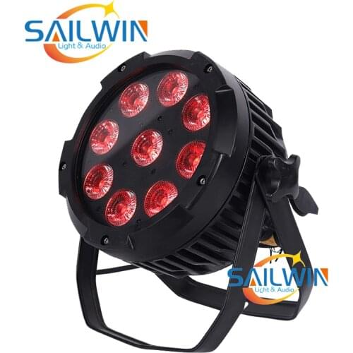 New IP65 9x18W 6in1 Waterproof Battery Power Wireless LED Par Projector With Powercon DMX Stage Light For Event Party Club