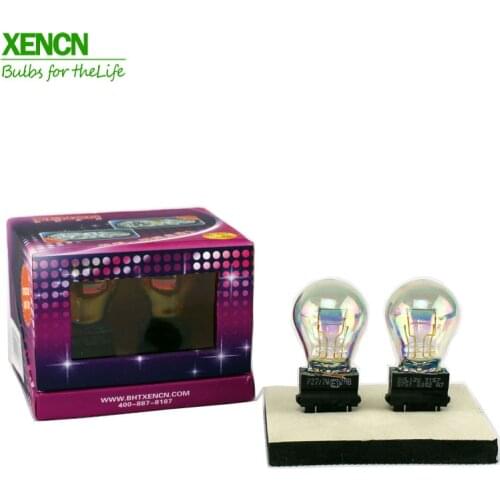 XENCN 3157 12V 27/7W Colorful parking stop light bulb Warning Indicator Halogen Gauge Lamps Signal Lights For Buick Jeep New 2x