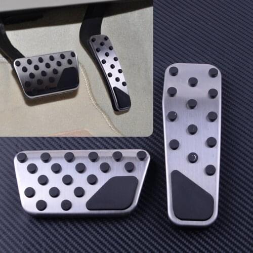 DWCX 2pcs Gas Brake Pedal Pad Cover Kit 82211154AB Fit For Dodge Challenger Charger Chrysler 300 2009-2015 2016 2017 2018 2019