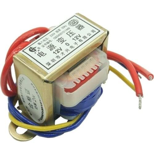EI35-2W type DB-2VA 2W power transformer 220V to 12V*2 dual 12V transformer AC power supply