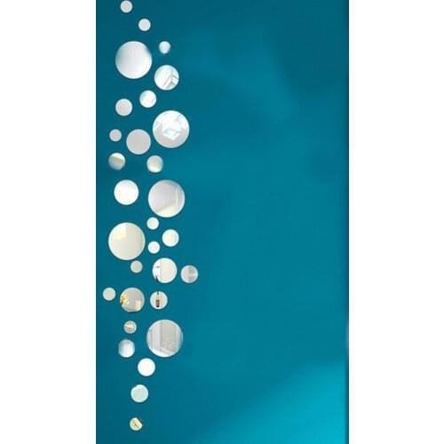 Hotnew art design home decoration 3d mirror surface stickers diy modern wall decals 30 life sticker gift
