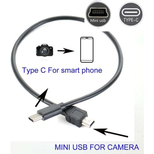 TYPE C to mini usb OTG CABLE FOR JVC GZ-MG330 GZ-MG335 MG35US MG36 MG360 MG365 Camera to phone edit picture video