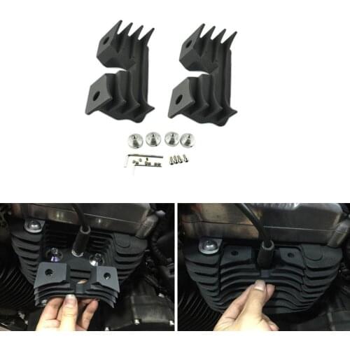 Motorcycle Drag Wrinkle Engine Spark Plug HeadBolt Covers Bridge For Harley Sportster XL1200 XL883 2004-2016