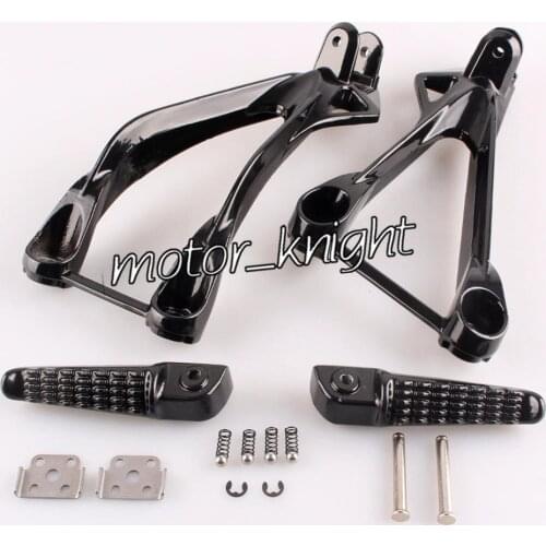 Rear Passenger Foot Pegs L&R Footrest & Brackets For Kawasaki Ninja ZX636 05-08