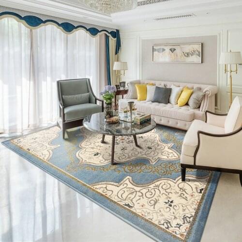European-Style Living Room Carpet American-Style Bedroom Coffee Table Bedside Blanket French Entry Lux Simple Full-Shop Home