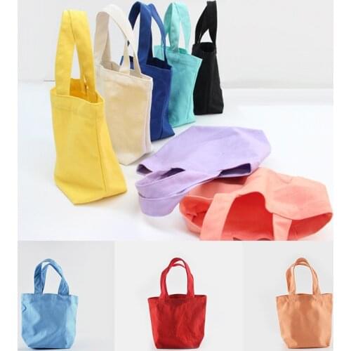 1pc High quality Reusable Shopping Bag Women Canvas Tote Bags Shoulder Bags Portable Shoulder Handbag for Travel Washablee