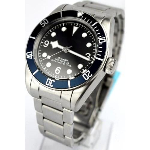 Corgeut 41mm Mens Top Luxury Mechanical Watch Silver Case Sapphire Glass Seagull Movement Waterproof Mens Automatic Watch