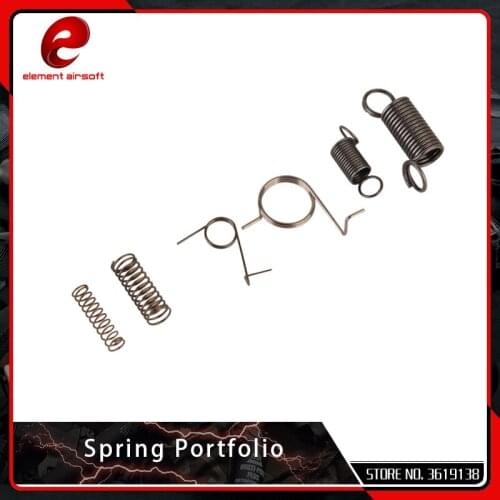 Element Steel Softair Gearbox Spring Set Group for Airsoft AEG Ver. 2 Shooting Paintball Hunting Quenching Process