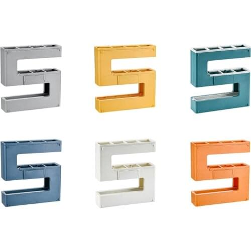 X7AB Wall Mounted Umbrella Stand Rack 5-Shape Umbrellas Storage Holder Shelf for Home