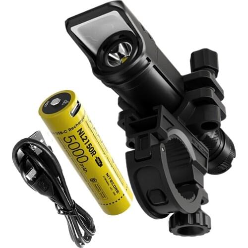 NITECORE BR25 High Performance Ultra Compact Bike Light 1400 Lumens beam throw 163M+ 5000mAh 21700 USB Rechargeable Battery