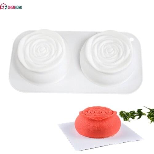 New Flowers Shape Cake Mould Silikonform Moule Silicone Mold For Baking Home Party Frozen Fondant Mousse DIY Baking Dresser