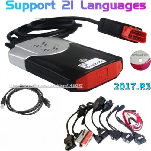NEW VCI VD DS 150E CDP Bluetooth 2017.R3 Keygen for Delphis Car Truck Led Obd2 Scanner Accessories Obd Diagnostic Tools Adapter