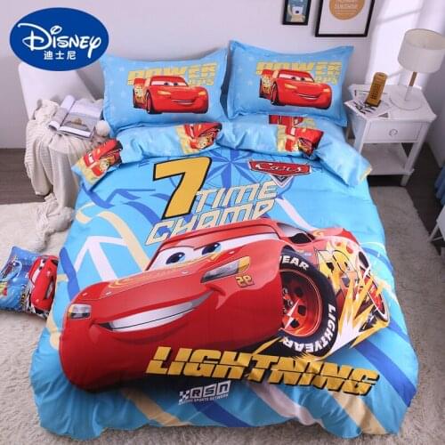 Cotton Lightning McQueen Cars Bed Linen 3d Bedding Set Twin Size Boys Duvet/quilt cover Child Home Decor New Bedclothes Cartoon