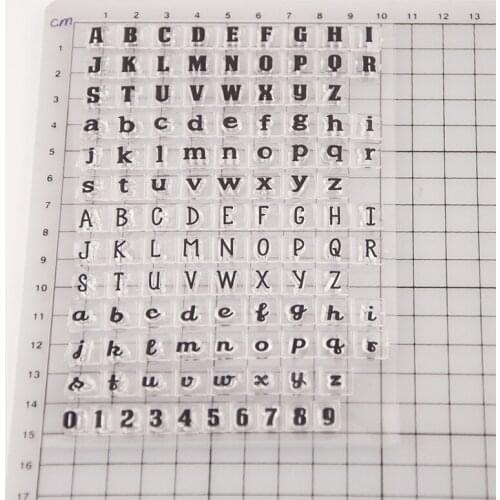 Reunion Uppercase and Lowercase Letters Silicone Clear Stamp DIY Scrapbook Transparent Photo Album Decor Paper Arts Crafts 2021