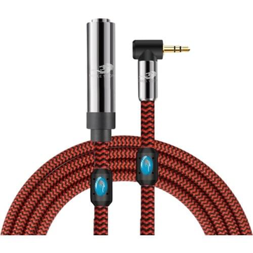 Aux Jack 3.5mm Male to 6.35mm 1/4'' TRS Female Audio Cable for Mixer Headphone Amplifiers Guitar Stereo System Shielded Cords