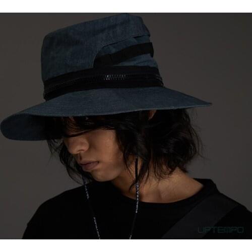 Pupil travel 21ss Dyed versatile sunscreen fishermans hat bucket-hat techwear accessories streetwear dystopian japanese