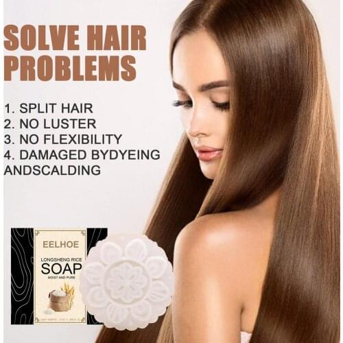 Rice Water Shampoo Hair Care Nourish Soften Frizz Hair Oil-control Itching Conditioning Treatment Shampoo Soap