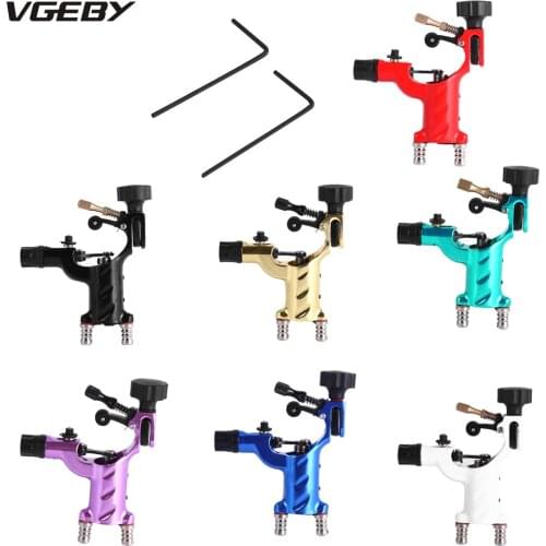 Microblading Rotary Tattoo Machine Shader and Liner 7 Colors Assorted Tatoo Motor Gun Supply With 2 Tubes Tatoo Tool For Artists