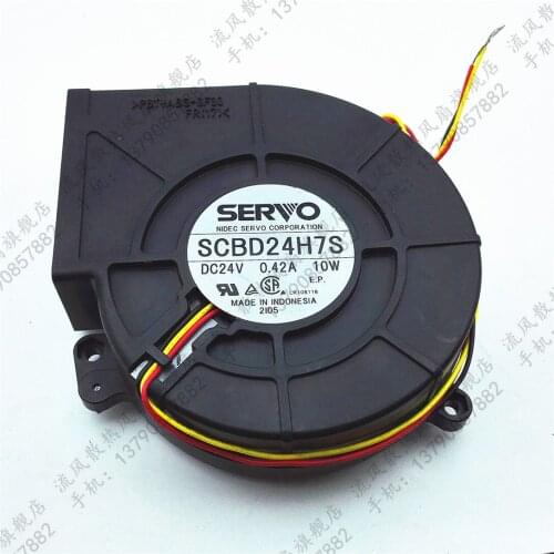 Sanyo Engineering Fan Servo SCBD24H7S DC24V 0.42A 10W projection turbine fan